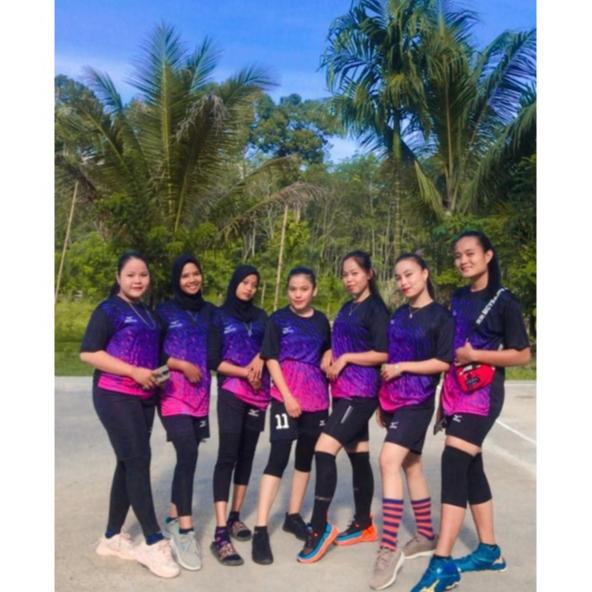 Hot.. Kaos Dan Atasan Voli Kaos Wanita Baju Voli Kaos Olahraga Printing Baju Badminton Baju Bulutang