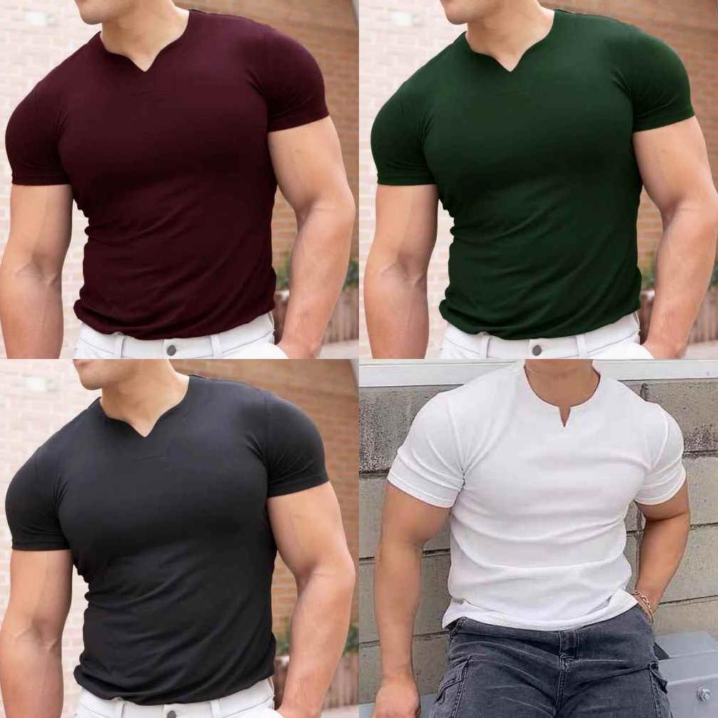 Sale,, Kaos Kerah V Pria Fashion Korea Keren Bagus Sport Wear Atasan Pria