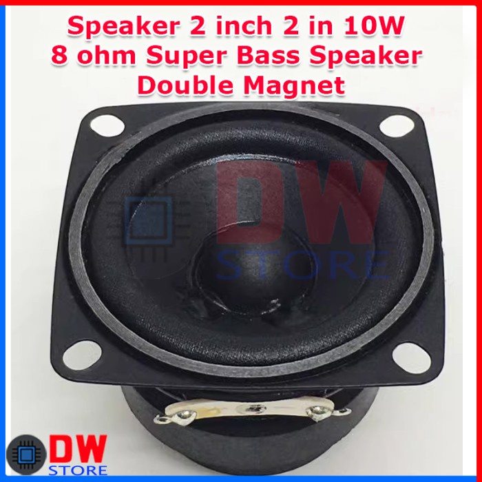 Speaker 2in 2 inch 2 in 10W 8 ohm Bluetooth Super Bass Double Magnet