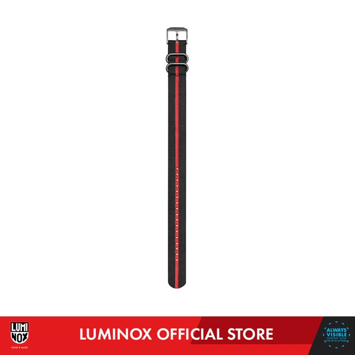 ✅New Ori Luminox Nato 3050 BlackRed Stripe 23 Mm - Strap Jam Limited