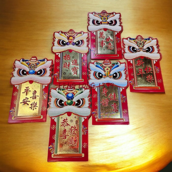 

Amplop Angpao Ang Pao Besar Sinchia Imlek Seri Barongsai ((_Baca Diskrips_I))