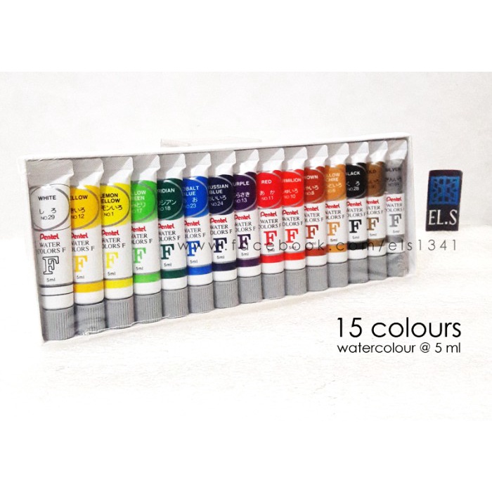 

PENTEL WATER COLOR 15 WARNA ( CAT AIR ) ORIGINAL TERBARU