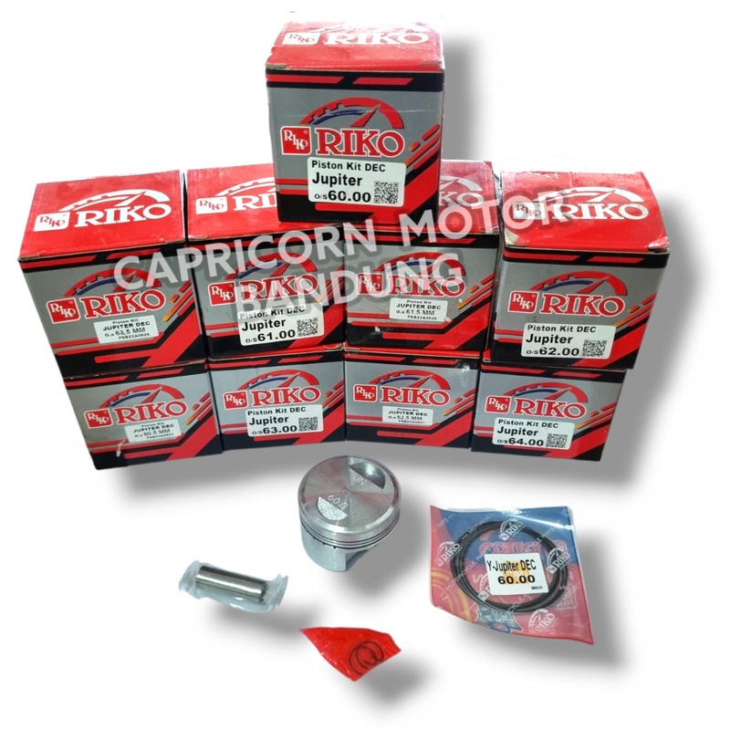 Piston Kit JUPITER XXB RIKO DEC BORE UP 60 60.5 61 61.5 62 62.5 63 63.5 64