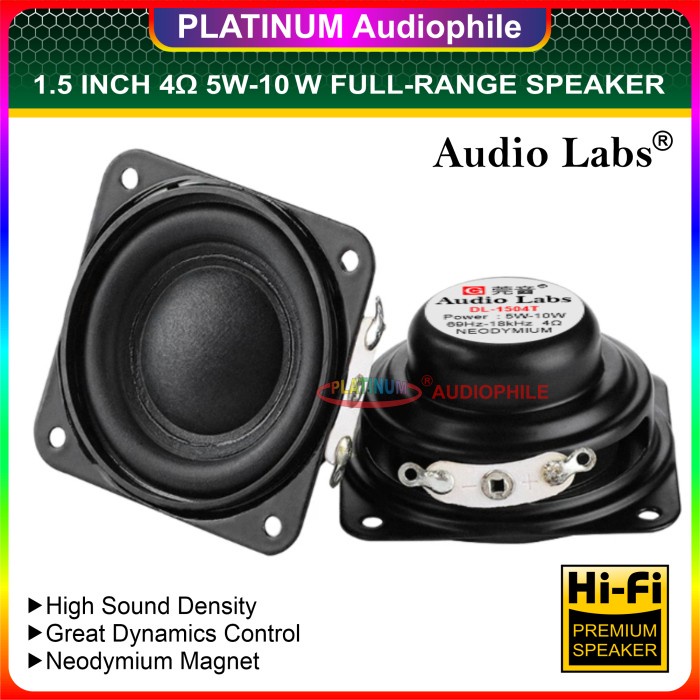 TERLARIS Speaker Full range 1.5 Inch Hifi speker fullrange 5W 10W 4 OHM PREMIUM