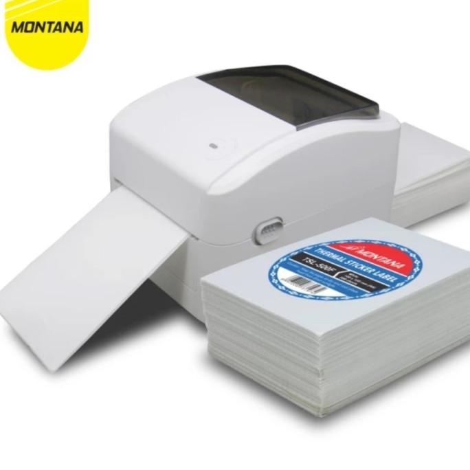 

Diskon !!! Januari Termurah Montana Kertas Thermal 100X150 Mm/Stiker Label Barcode A6/500Pcs - Siap Kirim