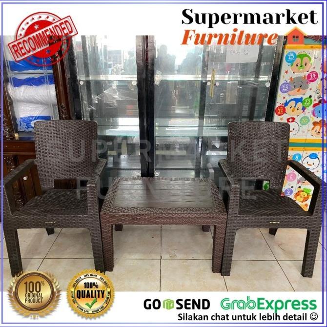 Kursi Plastik Napolly Set Big 8R3 + Meja Zuwi.Official