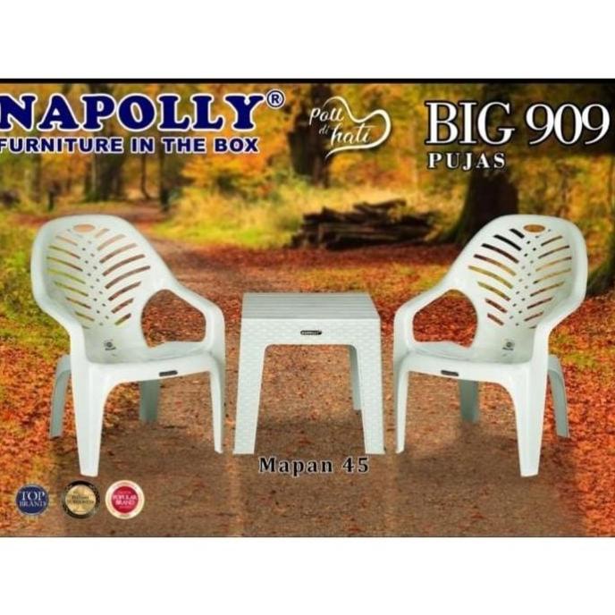 Diskon Napolly Kursi Plastik Santai Napolly Big 909 Bangku Napolly 909 Zuwi.Official
