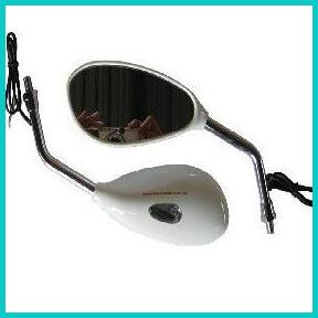 SPION MODEL OVAL LED DAYTONA YAMAHA warna putih 16novz3 parts