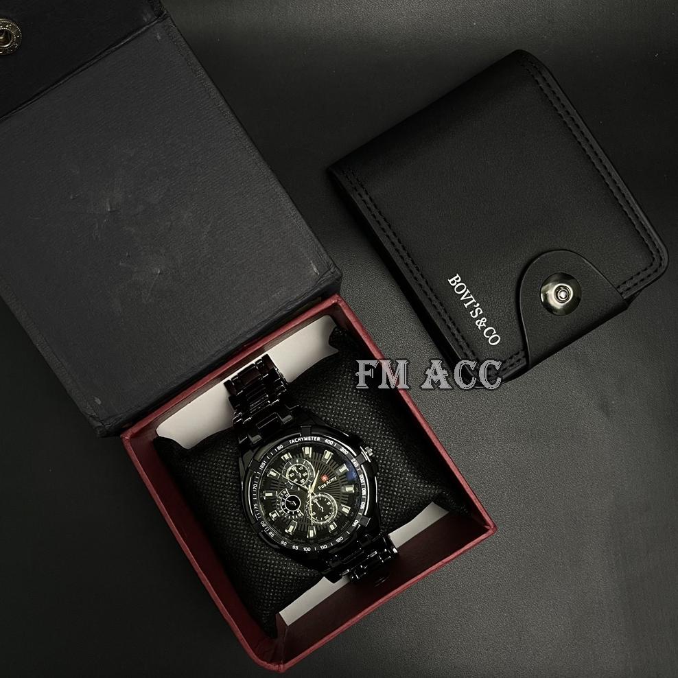 Promo Baru PAKET KEREN Dompet Kulit Pria IMPORT Murah & Terbaru 2022 GRATIS Jam Tangan Pria GRATIS B