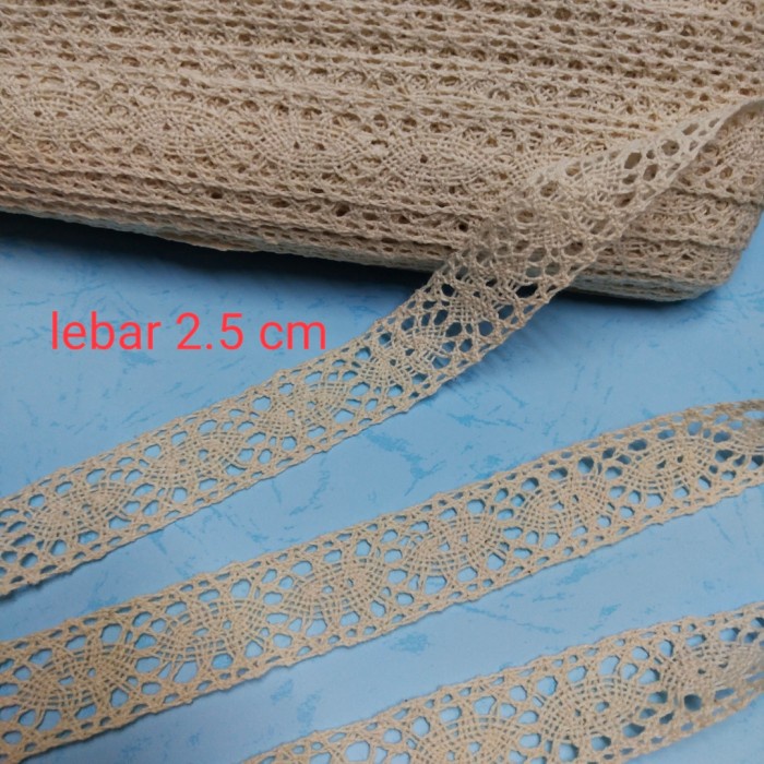 

RENDA rajut tengah 30.000/13.5 mtr
