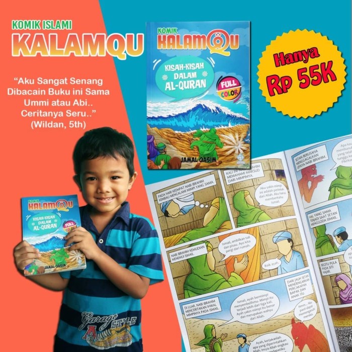 

Sale!! buku anak komik KALAMQU kisah kisah dalam alquran LIBURAN