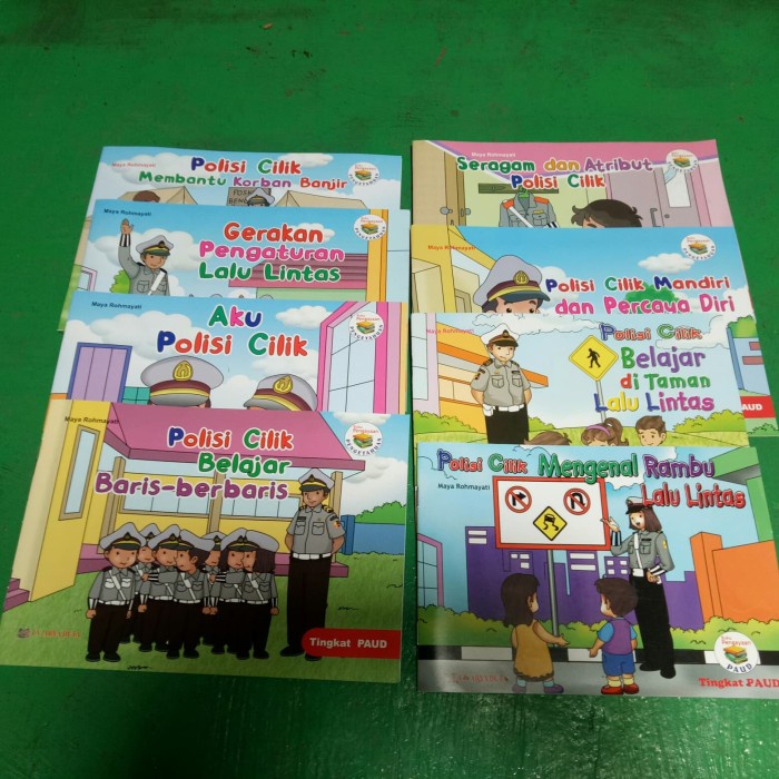 

Disc!! paket buku pacaan pendid anak tenatang polisi