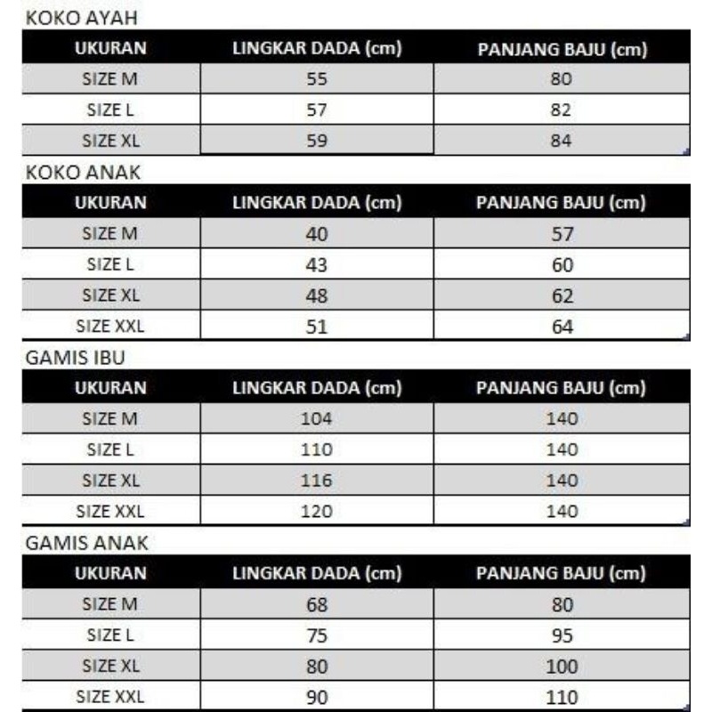 [SYAR'I TILL JANNAH] Baju Couple Lebaran 2024 Muslim Warna Putih Mewah Sarimbit Family Set Marina
