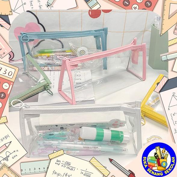 

Pencil Case / Kotak Pensil Transparan Polos Sk0058