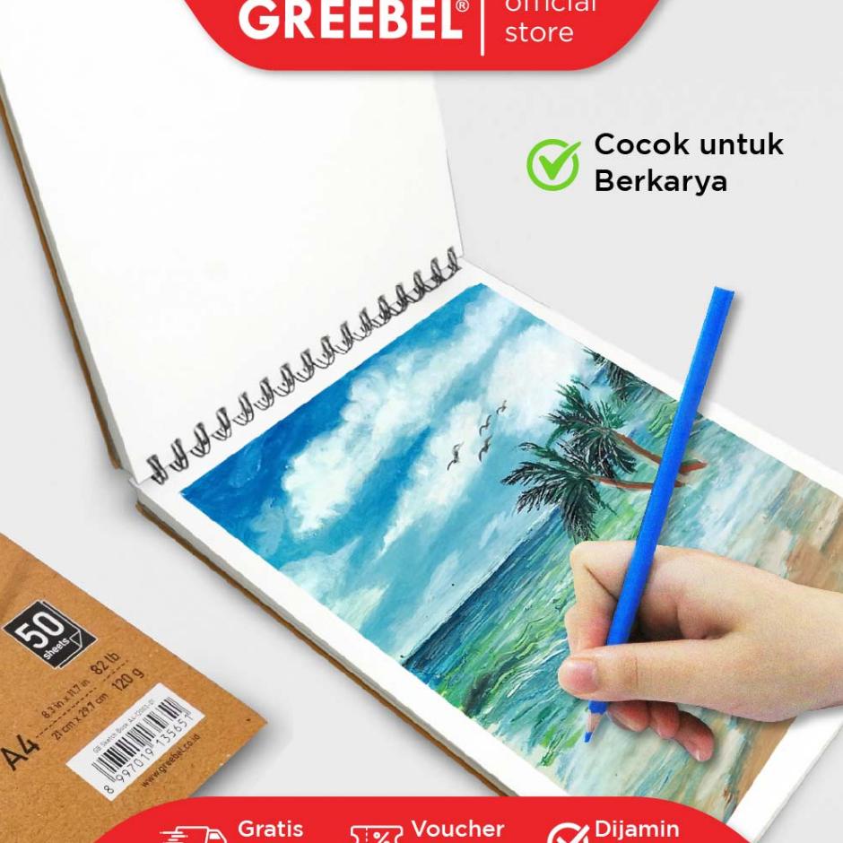 

Greebel Sketchbook A4 12003/ Buku Gambar Sketsa, Drawing Book