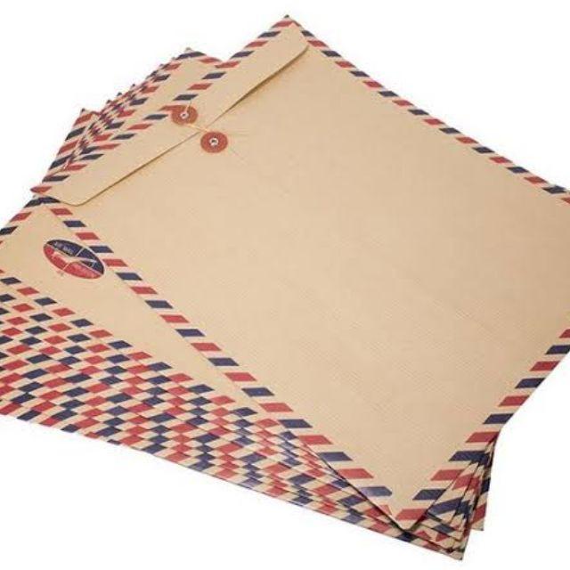 

Amplop Coklat Folio Air Mail 310 Tali / Amplop Coklat Air Mail 310 F4
