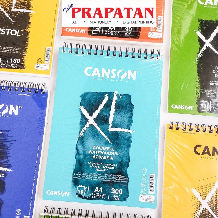 

Canson Xl A4 Aquarelle Xmedia Croquis Bristol Dessin Noir | Buku Gambar