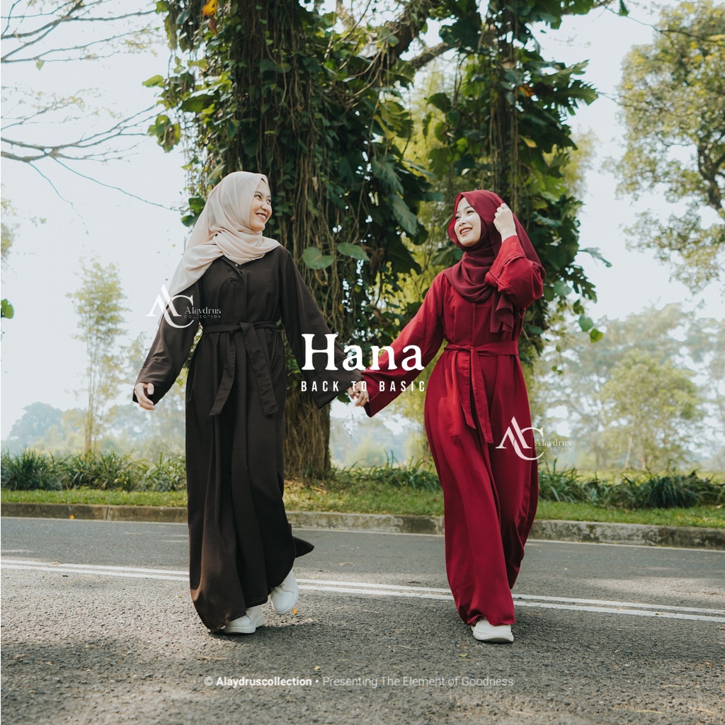 [SYAR'I TILL JANNAH] Basic Abaya Turkey Hana Basic Abaya Polos Gamis Polos Abaya Turki Abaya Wolfis