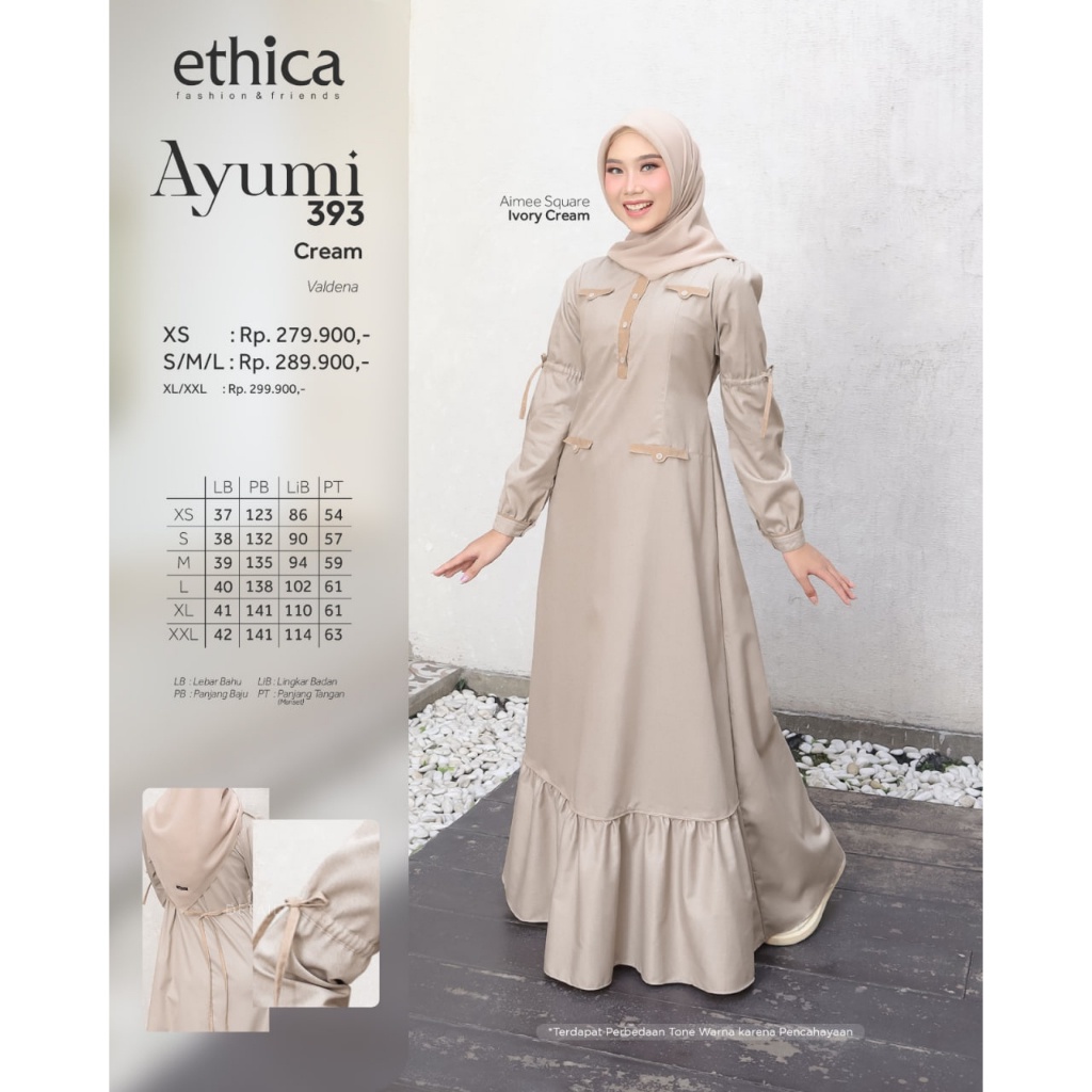 [SYAR'I TILL JANNAH] Ethica Gamis Daily Terbaru Ayumi 393