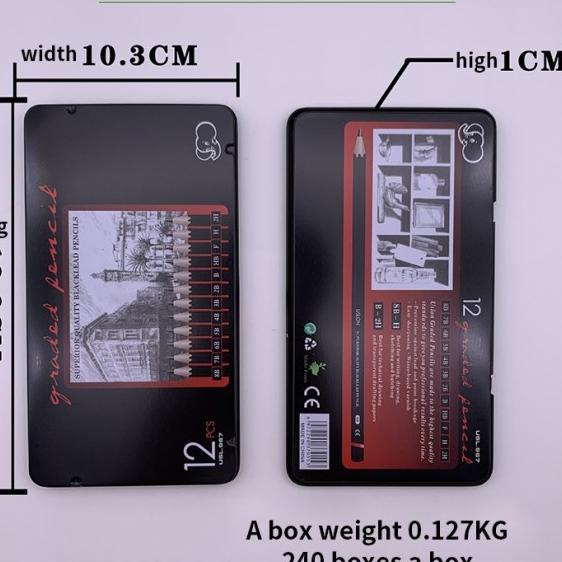

Ior Blalead Cils 12Pcs (Free Case) Set Sil Sketsa Drawing Sil Menggambar Hobby