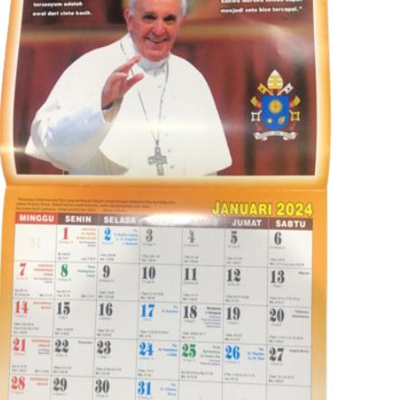 

Kalender Liturgi Paus Fransiskus 2024