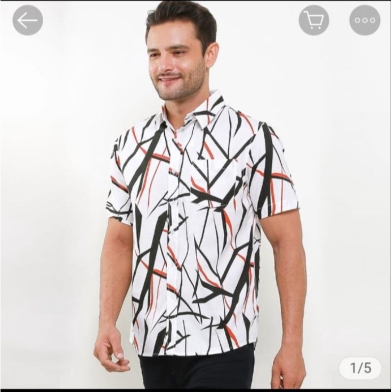 KEMEJA PRIA MOTIF WALRUS