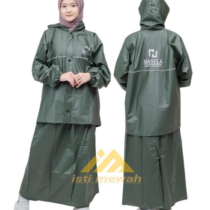 Jas Hujan Rok Wanita Muslimah, Terbaik By Masela