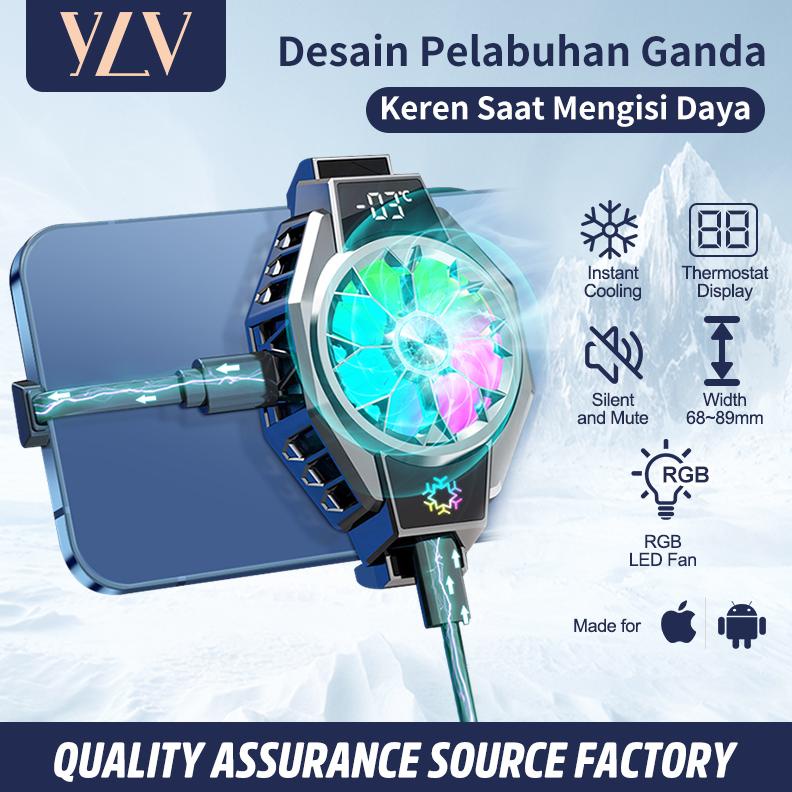new YLV Fancooler X9 Hp  Fan Cooler Radiator Pendingin HP Cooling Fan Gaming/cooler hp/pendingin hp/