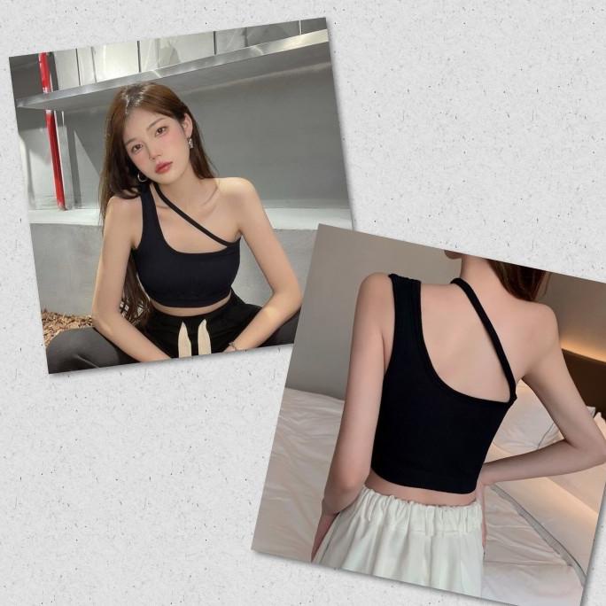 Tank Top Busa Crop Top Bra Sport Kaos Tengtop Bh Tanpa Kawat