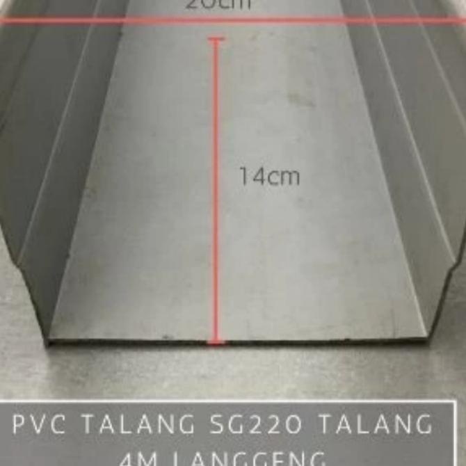 Talang Air Per Batang 4M Pvc Kotak Sg 220 8" 8 Inch Termurah