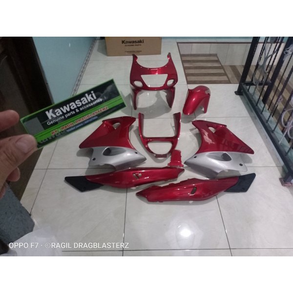 Full Fairing Full Cover Dy Set Ninja Rr Old Merah Marun Original