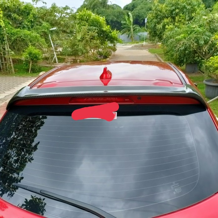 wings spoiler mazda2 carbon