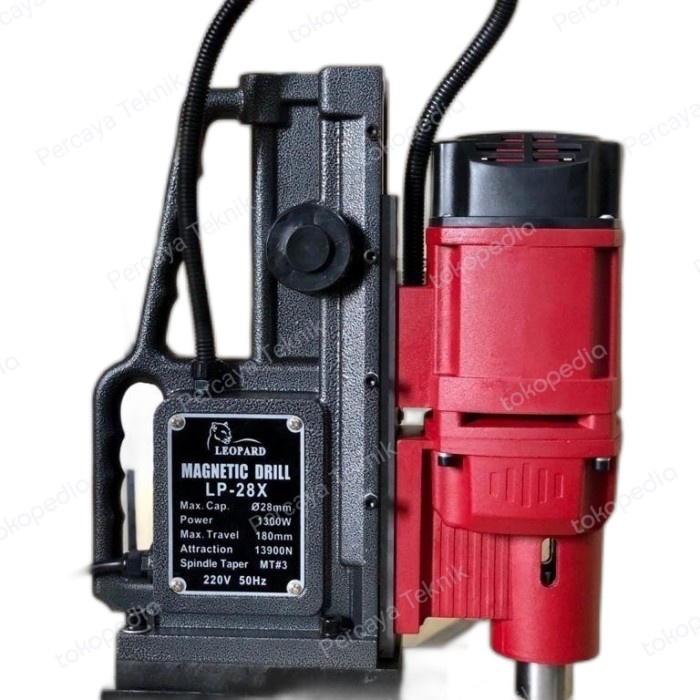MESIN BOR MAGNET 28MM LEOPARD / MAGNETIC DRILL LEOPARD 28MM BOR MAGNET Skia Teknik