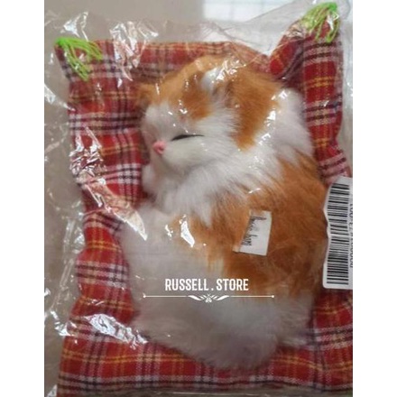 Boneka Kucing Tidur // Hiasan Dashboard Mobil