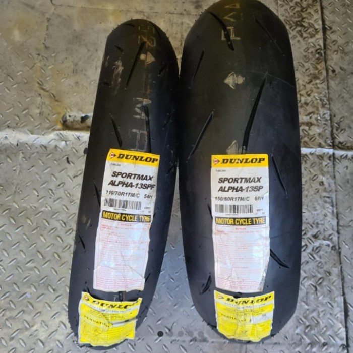 NEW BAN DUNLOP SPORTMAX ALPHA 13 110/70-17 DAN 150/60-17 ORIGINAL JAPAN ORIGINAL TERBARU