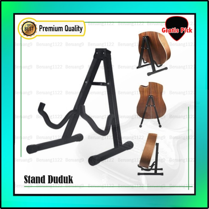 Stand Gitar - Stand Gitar Dudukan Gitar Stand Duduk Gitar Akustik Elektrik Bass