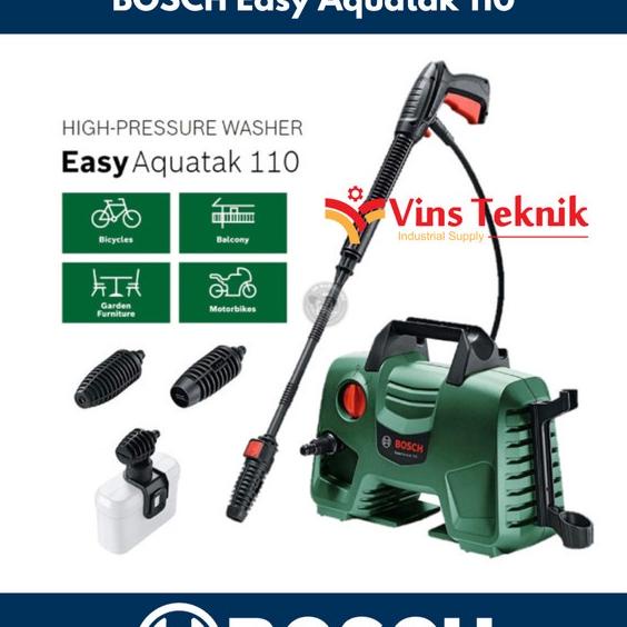 Bosch Easy Aquatak 110 Alat Cuci Mobil Steam Jet Cleaner 110 Bar