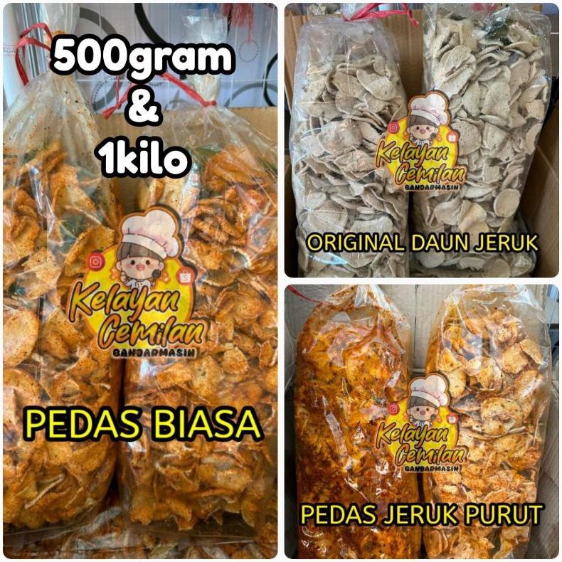 

PREMIUM 500GRAM/1KG BASRENG PIPIH ORIGINAL DAUN JERUK | PIPIH PEDAS BIASA | PIPIH PEDAS JERUK PURUT VIRAL