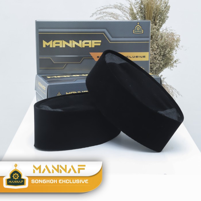 Peci Songkok Polos Hitam Tinggi 10Cm