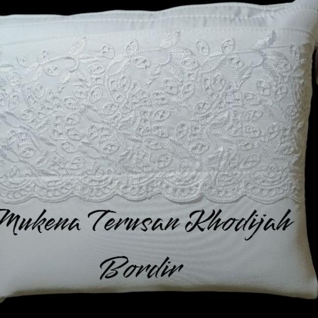 Mukena Terusan Dewasa Khadijah Bordir Katun Kro