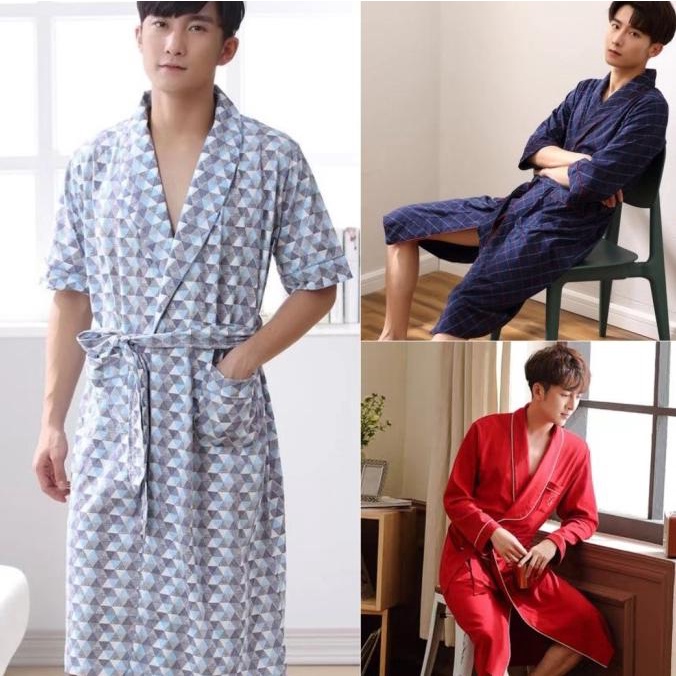 baju tidur kimono kaos pria dewasa import