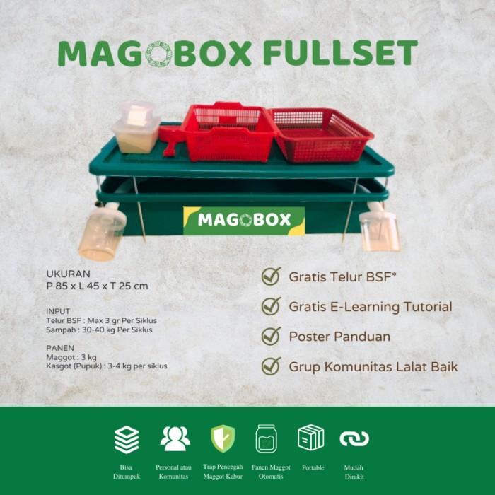 Magobox FULLSET Maggot In The Box Paket Budidaya Maggot Lengkap Berkualitas