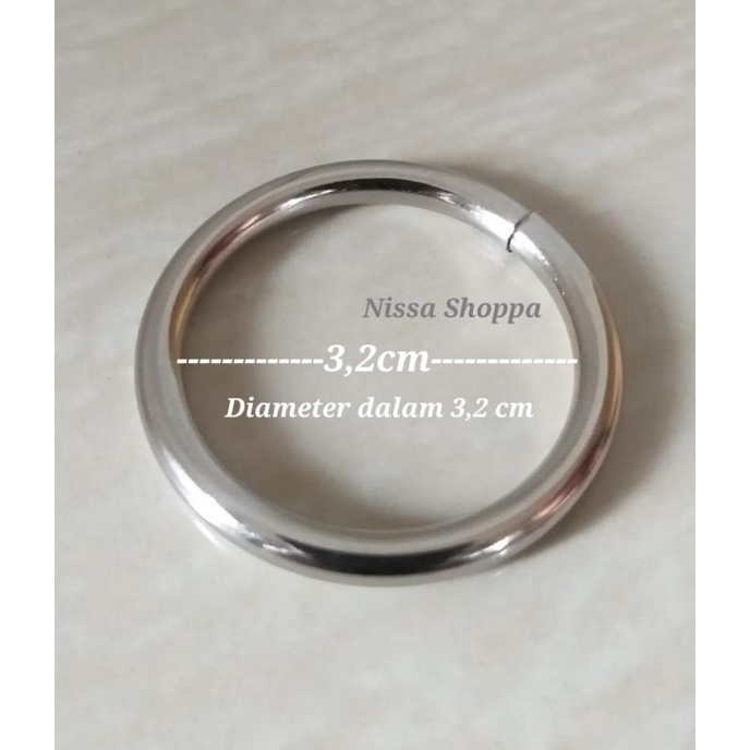 

Ring besi bulat 4 cm ring O ring single besi tebal kualitas premium