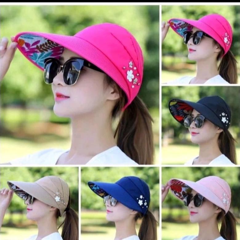 PREMIUM topi senam lapangan wanita topi golf murah LARIS