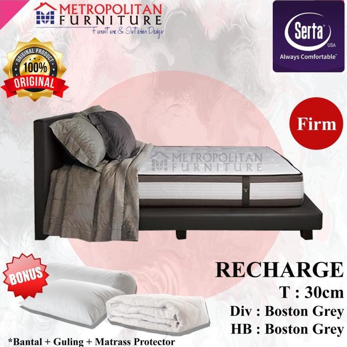 Springbed SERTA Recharge FULL SET Kasur Spring bed Matras