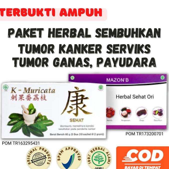 

Obat Herbal Tumor Kanker Serviks Tumor Ganas Mazon B dan K Muricata