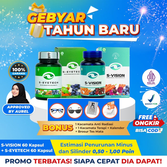 

S-VISION & S-EYETECH ( Obat Herbal Mata Minus - Silinder - Plus )