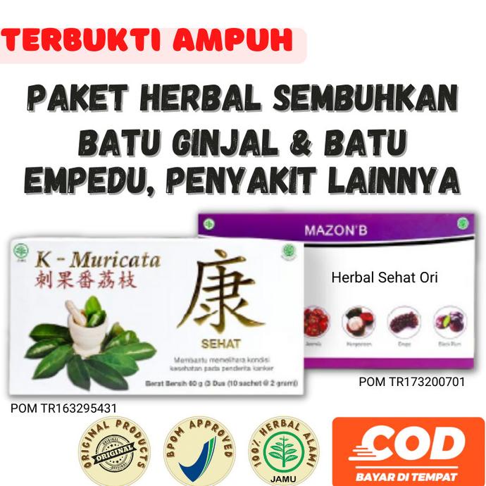 

Obat Herbal Khusus Batu Ginjal Dan Batu Empedu K Muricata dan Mazon B