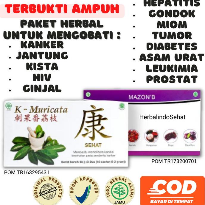 

PAKET HERBAL MAZON B + K-MURICATA 100% ORIGINAL DIJAMIN !!!!