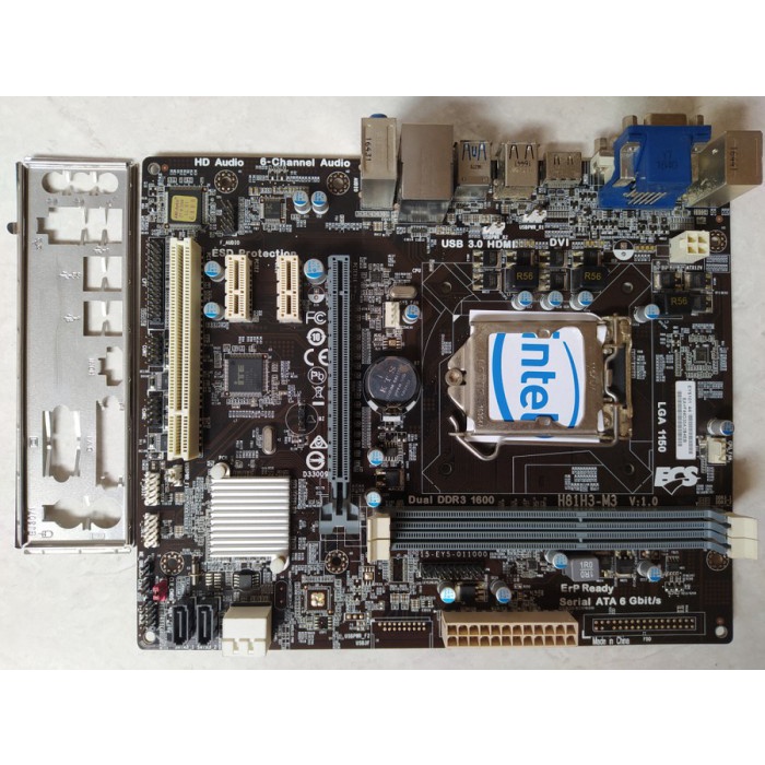 Motherboard H81 ECS HDMI LGA 1150 Haswell Mainboard Mobo